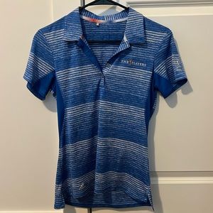 The Players Adidas women’s golf polo. Size: Small. Color: blue